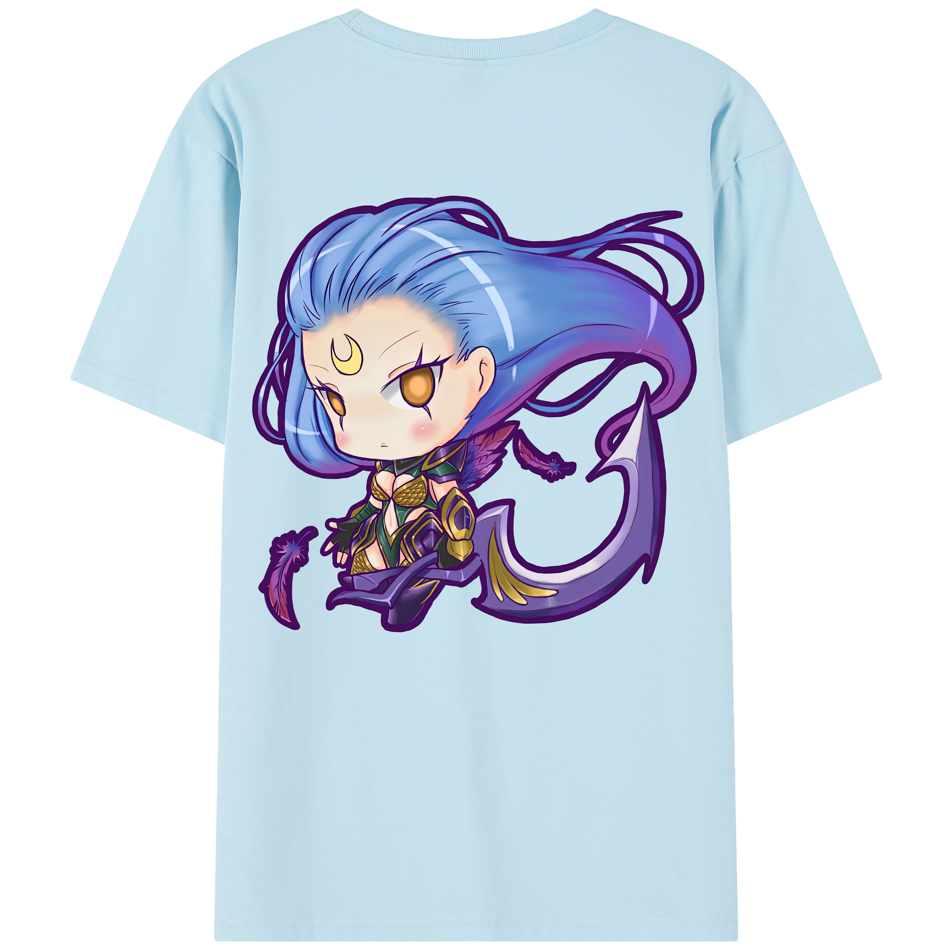 リーグ・オブ・レジェンド League of Legends LOL 綿100％半袖Tシャツ（背面プリント）